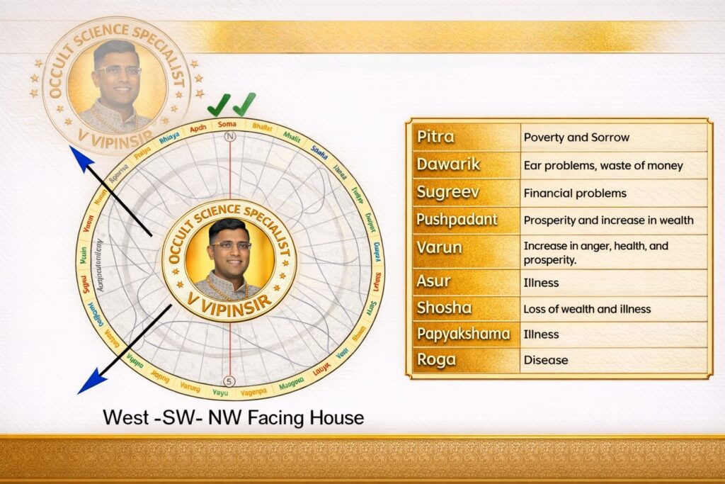 West Facing House Vastu Plan in maharastra